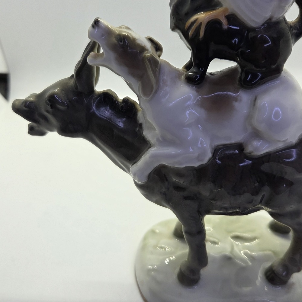 Hutschenreuther Karl Tutter "Bremen Town Musicians" Signed Art Dept Figurine Vtg - Picture 9 of 12